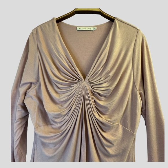 Melanie Lyne Women’s Dress M Pink Long Sleeves attached Sweater - Picture 2 of 12